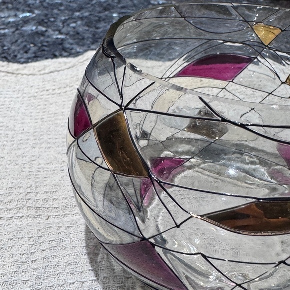 ✨Exquisite Vintage Partylite Mosaic Calypso Large Candle Votive Holder or Bowl✨ - Picture 9 of 15